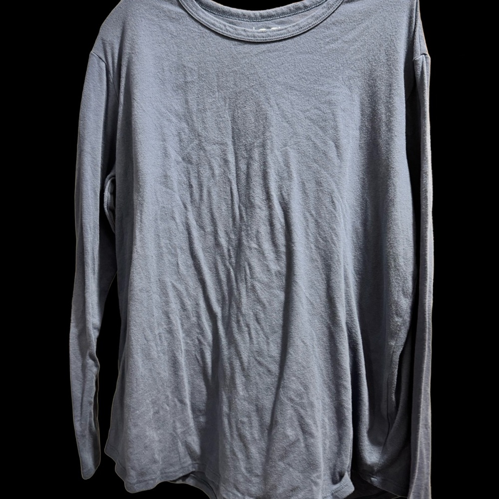 SO Women's Light Blue Gray Long Sleeve Top